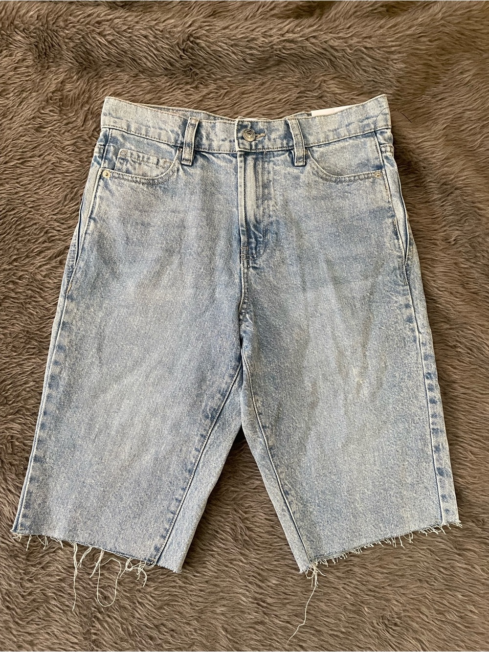 Women’s High Waisted Midi Jean Shorts ( 26 ) NWT